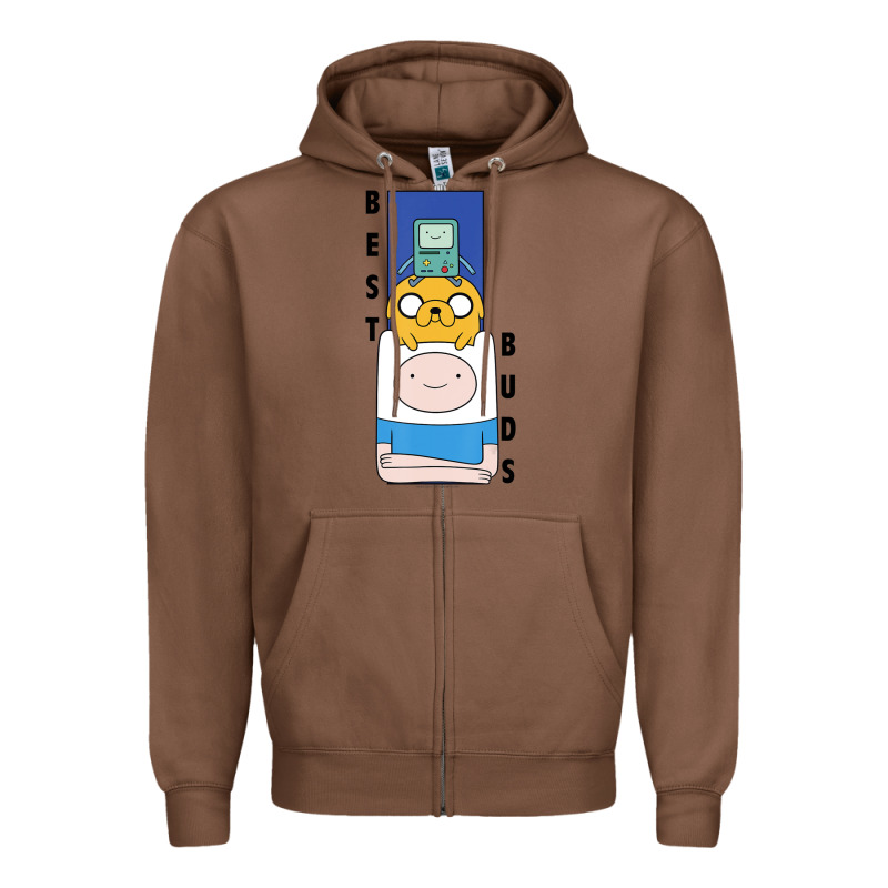Cn Adventure Time Finn Jake Bmo Best Buds Zipper Hoodie by longCreatives | Teevron