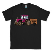 Black Pink Farm Tractor Classic Tee - RanaPortraitStore