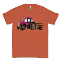 Copper Pink Farm Tractor Classic Tee - RanaPortraitStore