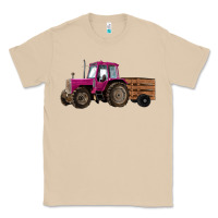Mushroom Pink Farm Tractor Classic Tee - RanaPortraitStore