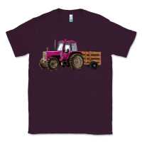 Plum Pink Farm Tractor Classic Tee - RanaPortraitStore
