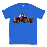 True Royal Pink Farm Tractor Classic Tee - RanaPortraitStore