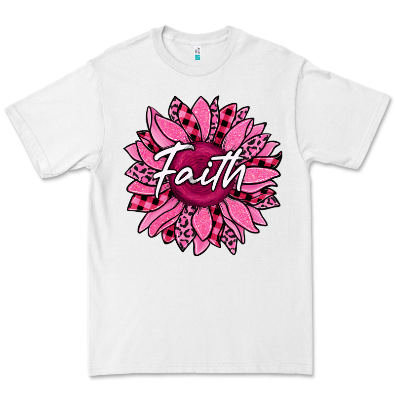 Faith Breast Cancer Awareness Sunflower Premium Tee by Jasminsmagicworld | Teevron