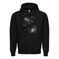 Black Outer Wilds Zipper Hoodie - longCreatives