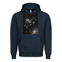 Navy Outer Wilds Zipper Hoodie - longCreatives