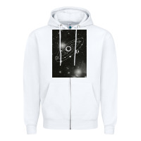 White Outer Wilds Zipper Hoodie - longCreatives