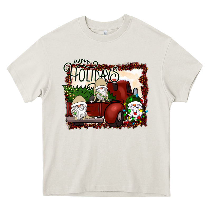 Happy Holidays Gnomes Christmas Truck Heavy Core Tee by Bettercallsaul | Teevron