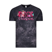 Cloud Black pink christmas Vintage Tee - CowGirlArtShop