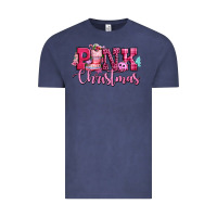 Vintage Denim pink christmas Vintage Tee - CowGirlArtShop