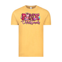 Vintage Mustard pink christmas Vintage Tee - CowGirlArtShop