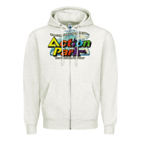 Oatmeal Heather Funny Action Park New Jersey 1978 Vintage Zipper Hoodie - longCreatives