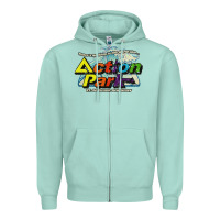 Seafoam Funny Action Park New Jersey 1978 Vintage Zipper Hoodie - longCreatives