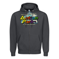 Smoke Funny Action Park New Jersey 1978 Vintage Zipper Hoodie - longCreatives