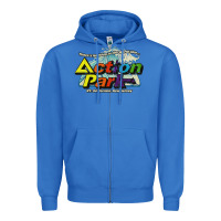 True Royal Funny Action Park New Jersey 1978 Vintage Zipper Hoodie - longCreatives