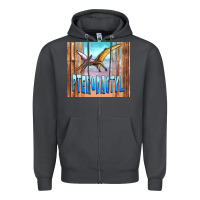 Smoke dinosaur pterodactyl Zipper Hoodie - Artiststas