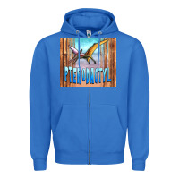True Royal dinosaur pterodactyl Zipper Hoodie - Artiststas