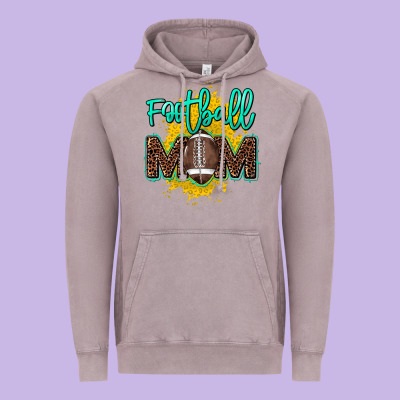Football Mom Mother's Day Vintage Hoodie Designed By Howdyjamesfarm