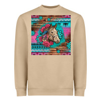 Mushroom floral horse Heavyweight Sweatshirt - LillyAllenDesigns