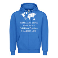True Royal birthplace earth race human politics freedom religion love t shirt Zipper Hoodie - longCreatives