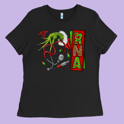 Christmas Character Ladies Tee Designed By Nancycooperartshop