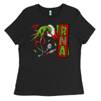Black Christmas Character Ladies Tee - NancyCooperArtShop