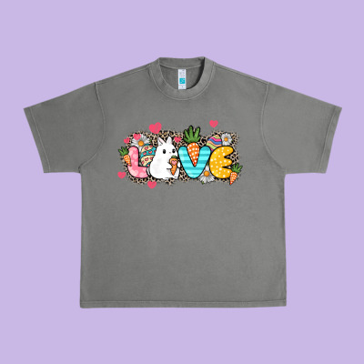 Love Easter Day Urban Heavy Tee Designed By Howdyjamesfarm