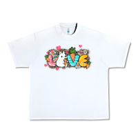 White Love Easter Day Urban Heavy Tee - HowdyJamesFarm