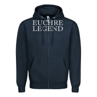 Navy euchre tee shirt funny euchre player gift idea euchre legend Zipper Hoodie - longCreatives