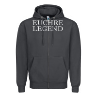 Smoke euchre tee shirt funny euchre player gift idea euchre legend Zipper Hoodie - longCreatives