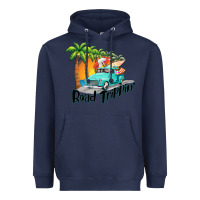 Navy road trippin Heavyweight Hoodie - BarkalooDesign