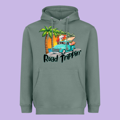 Road Trippin Heavyweight Hoodie Designed By Barkaloodesign