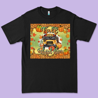 Fall School Bus Premium Tee Designed By Texasbilliewilder