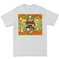 Dove Grey fall school bus Premium Tee - texasbilliewilder
