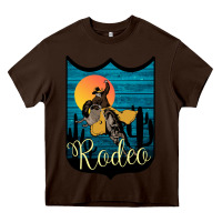 Chocolate Brown Rodeo Name Tag Heavy Core Tee - Bettercallsaul