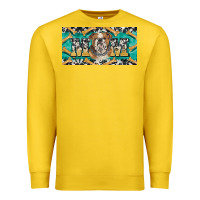 Lemon english bulldog mom  license plate template Premium Sweatshirt - BarkalooDesign