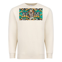 Sandshell english bulldog mom  license plate template Premium Sweatshirt - BarkalooDesign