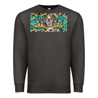 Smoke english bulldog mom  license plate template Premium Sweatshirt - BarkalooDesign
