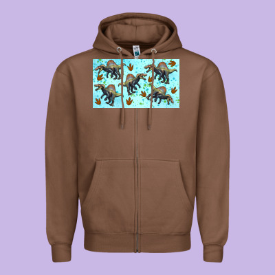Spinosaurus Sippy Cup Zipper Hoodie Designed By Artiststas