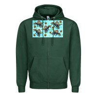 Sports Green spinosaurus sippy cup Zipper Hoodie - Artiststas