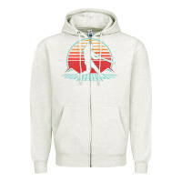 Oatmeal Heather Softball Retro Vintage 80s Style Player Gift Zipper Hoodie - longCreatives