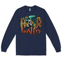 Navy hair hustler Long Sleeve Tee - OliviaCreatesArt
