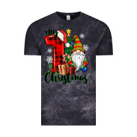 Cloud Black my first christmas gnome Vintage Tee - CowGirlArtShop