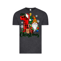 Vintage Black my first christmas gnome Vintage Tee - CowGirlArtShop