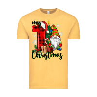 Vintage Mustard my first christmas gnome Vintage Tee - CowGirlArtShop