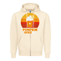 Sandshell pumpkin spice af retro vintage background happy halloween Zipper Hoodie - longCreatives