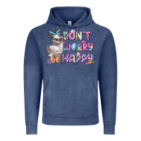 Vintage Denim Don't worry be happy Easter Vintage Hoodie - CowGirlArtShop