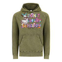 Vintage Olive Don't worry be happy Easter Vintage Hoodie - CowGirlArtShop