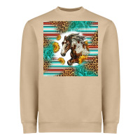 Mushroom western mustang horse Heavyweight Sweatshirt - LillyAllenDesigns