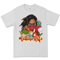Dove Grey afro woman teacher life Premium Tee - NancyCooperArtShop