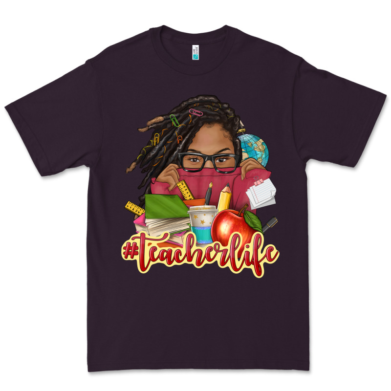Afro Woman Teacher Life Premium Tee by NancyCooperArtShop | Teevron
